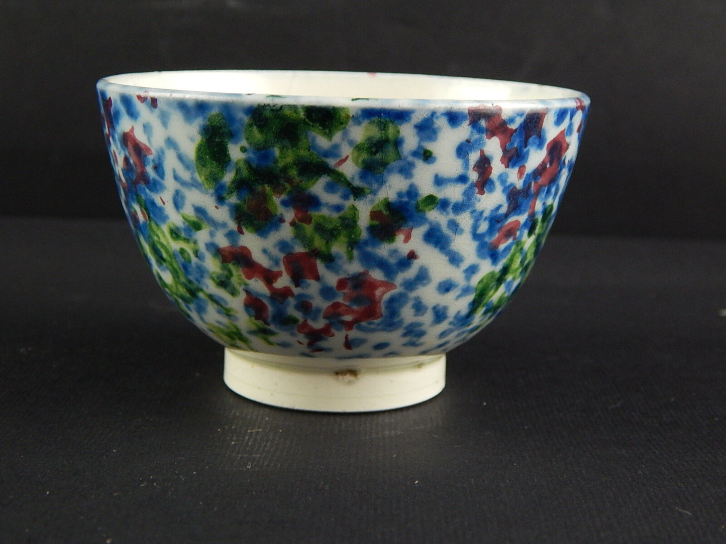 ANTICA RARA TAZZA CERAMICA J. B. CAPPELLEMANS JEMAPPES META' 800 CAMOUFLAGES