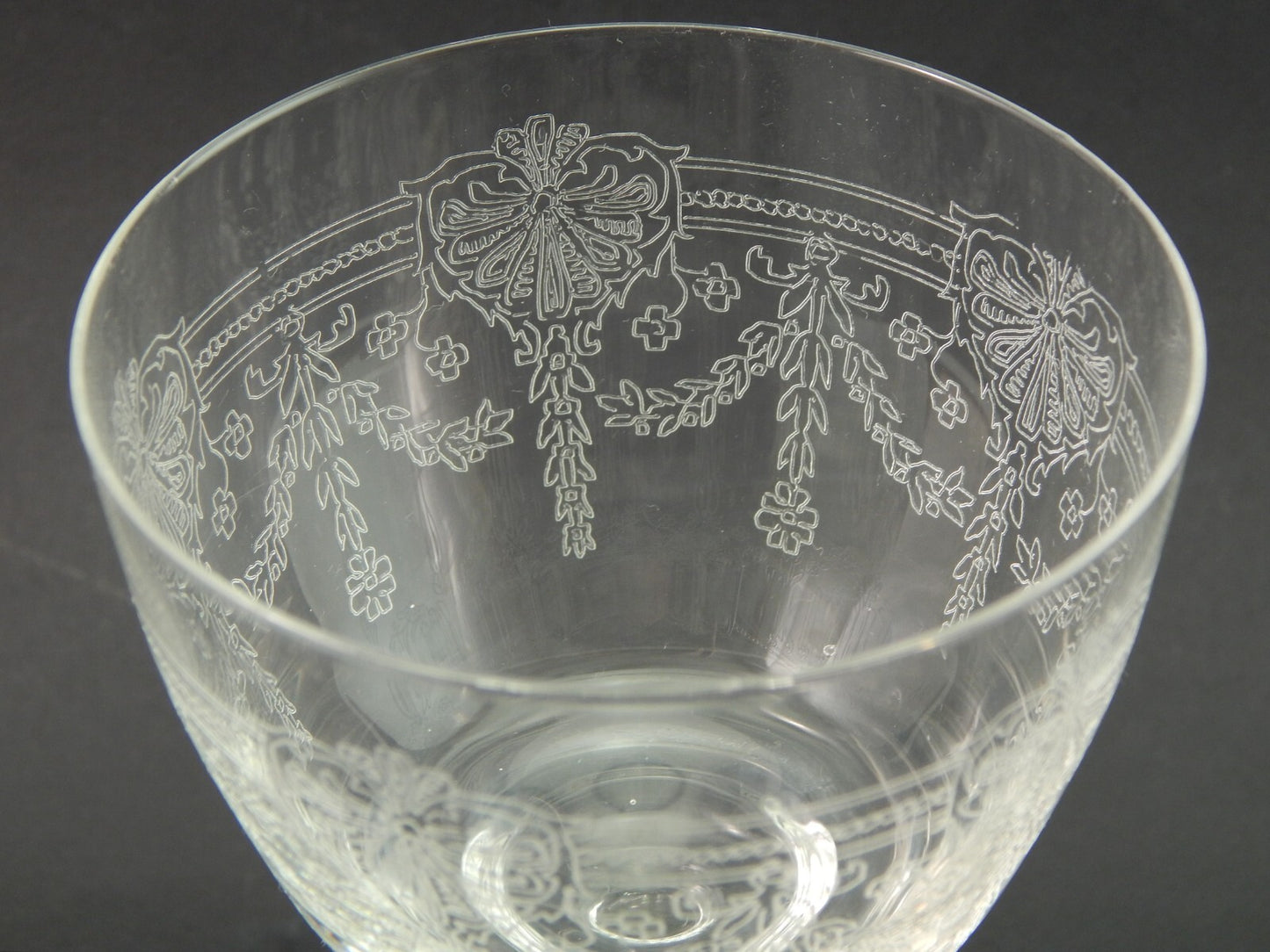 ANTICO LIBERTY SERVIZIO 20 CALICI VETRO SOFFIATO CRISTALLERIA VAL D'ELSA