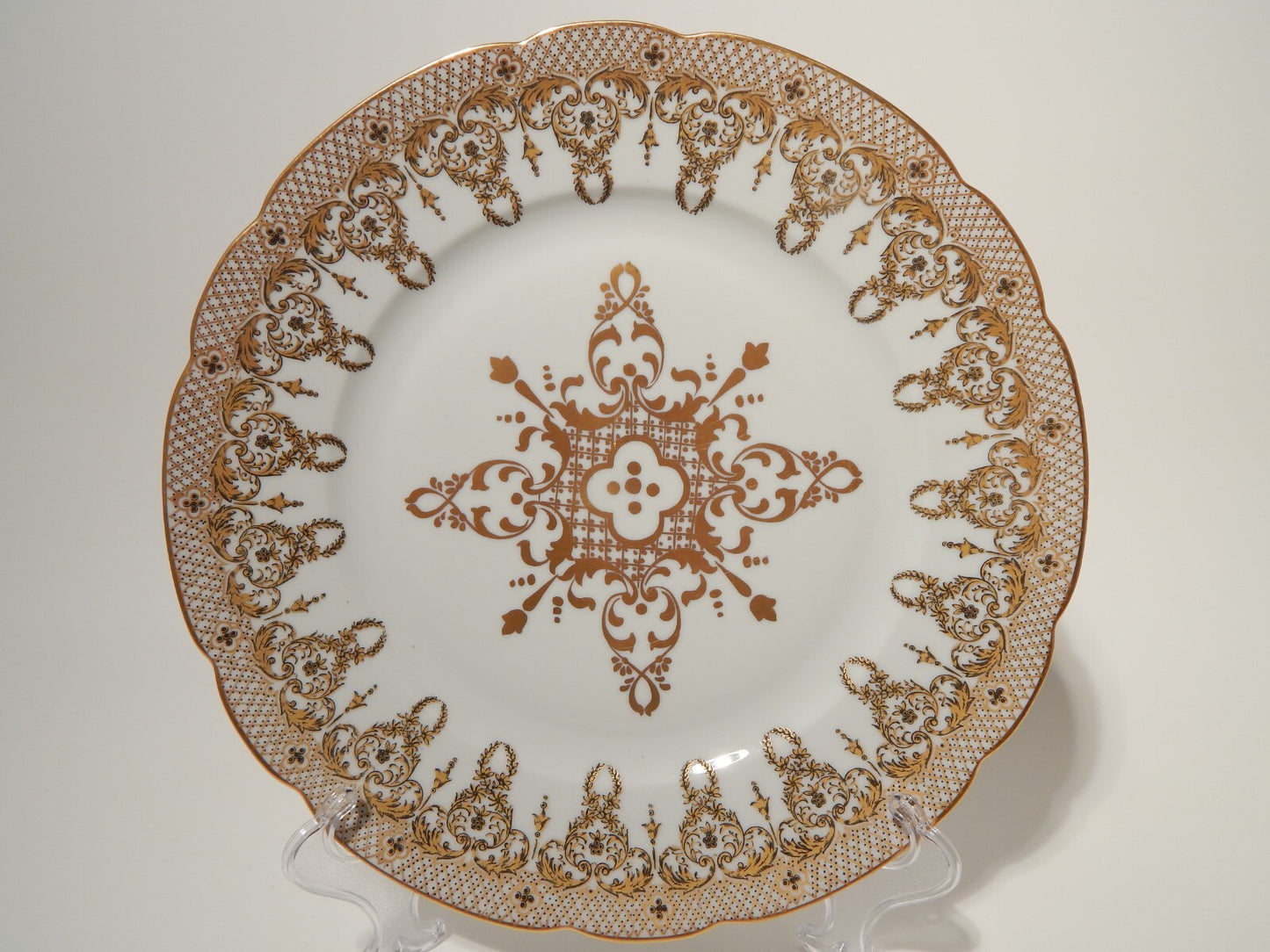 STUPENDO RARO PIATTO ART DECO BERNARDAUD & CO LIMOGES PORCELLANA ANNI 30 COLBERT