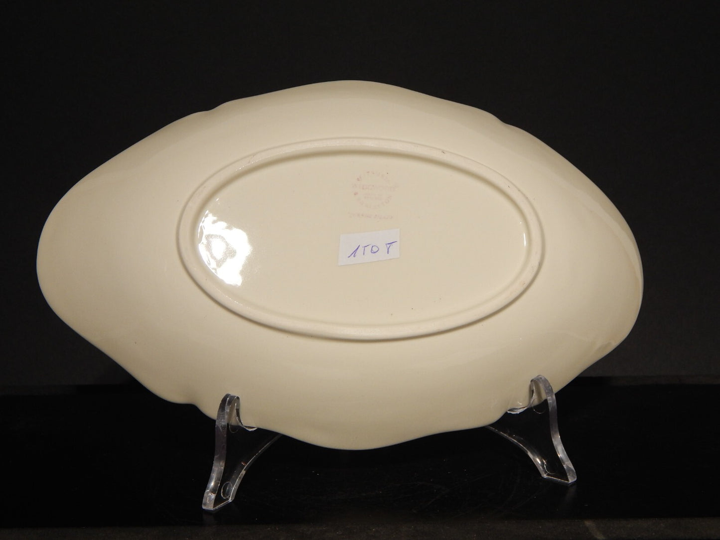 VINTAGE CERAMICA WEDGWOOD ETRURIA BARLASTON QUEENS SHAPE VASSOIO RAVIERA