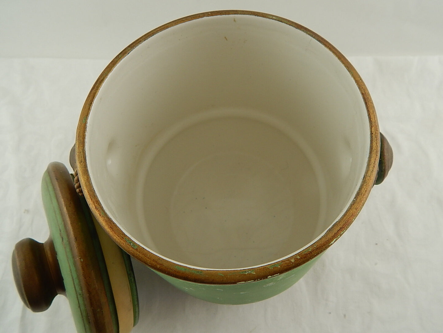 ANTIQUARIATO GELATIERA RINFRESCATOIO VASO IMPERO CERAMICA MAIOLICA ITALIANA