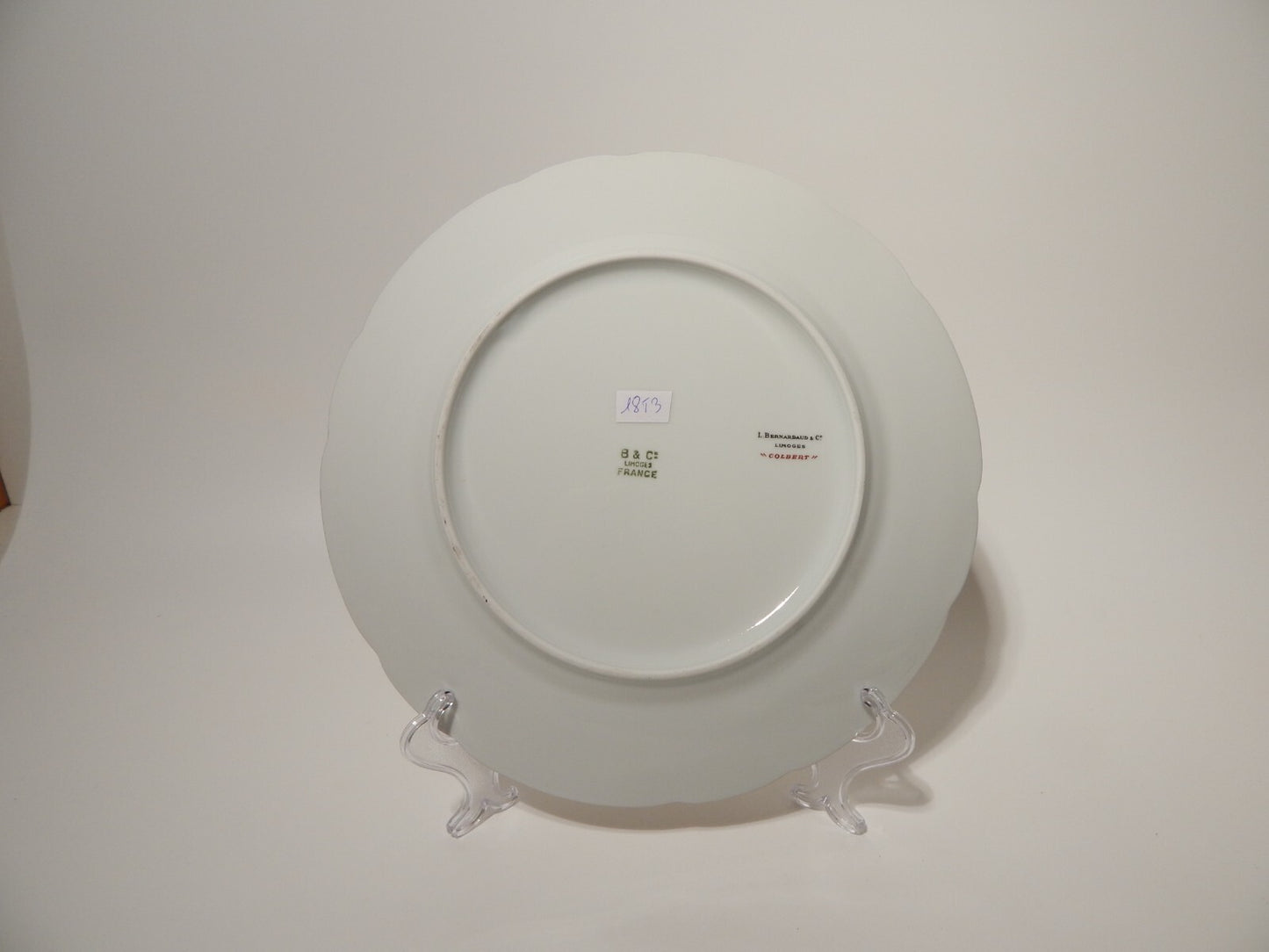 STUPENDO PIATTO ART DECO BERNARDAUD & CO LIMOGES PORCELLANA ANNI '30 COLBERT