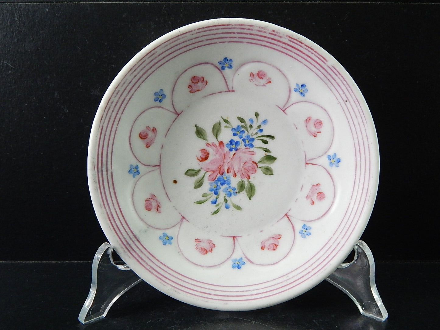 ANTICA TAZZA IMPERO PORCELLANA DOPPIO SPESSORE VECCHIO PARIGI DIPINTA PRIMO '800