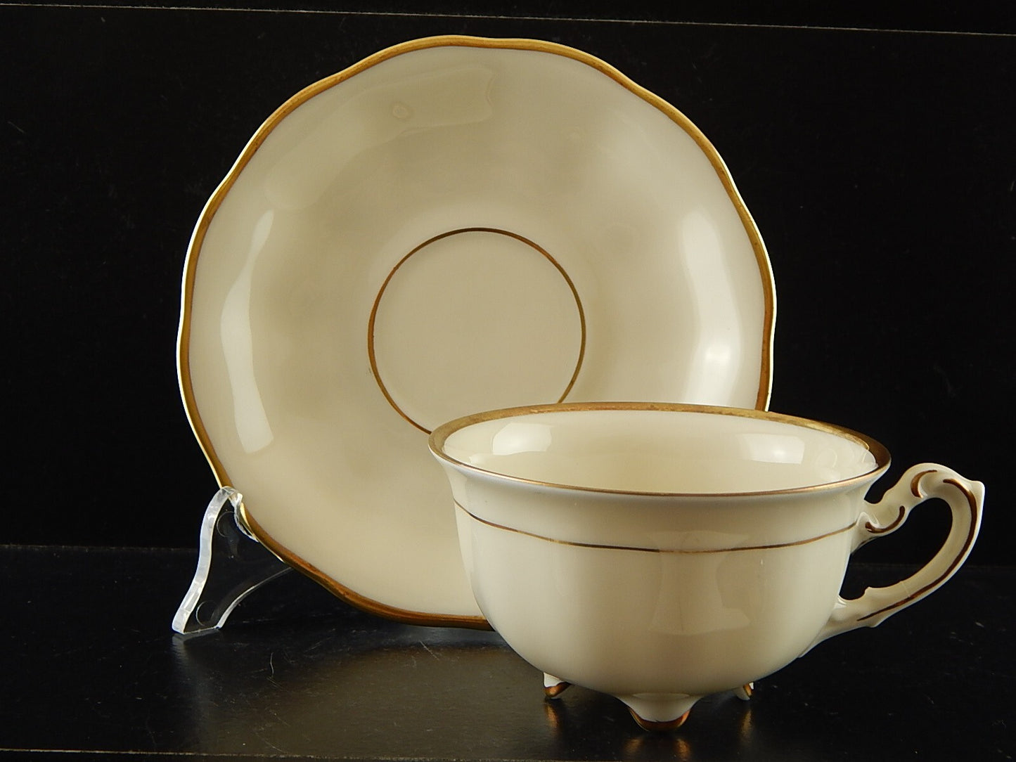 ANTICO PREZIOSA TAZZA TÈ PORCELLANA KOENIGSZELT BAVARIA MODELLO CHARLOTTE