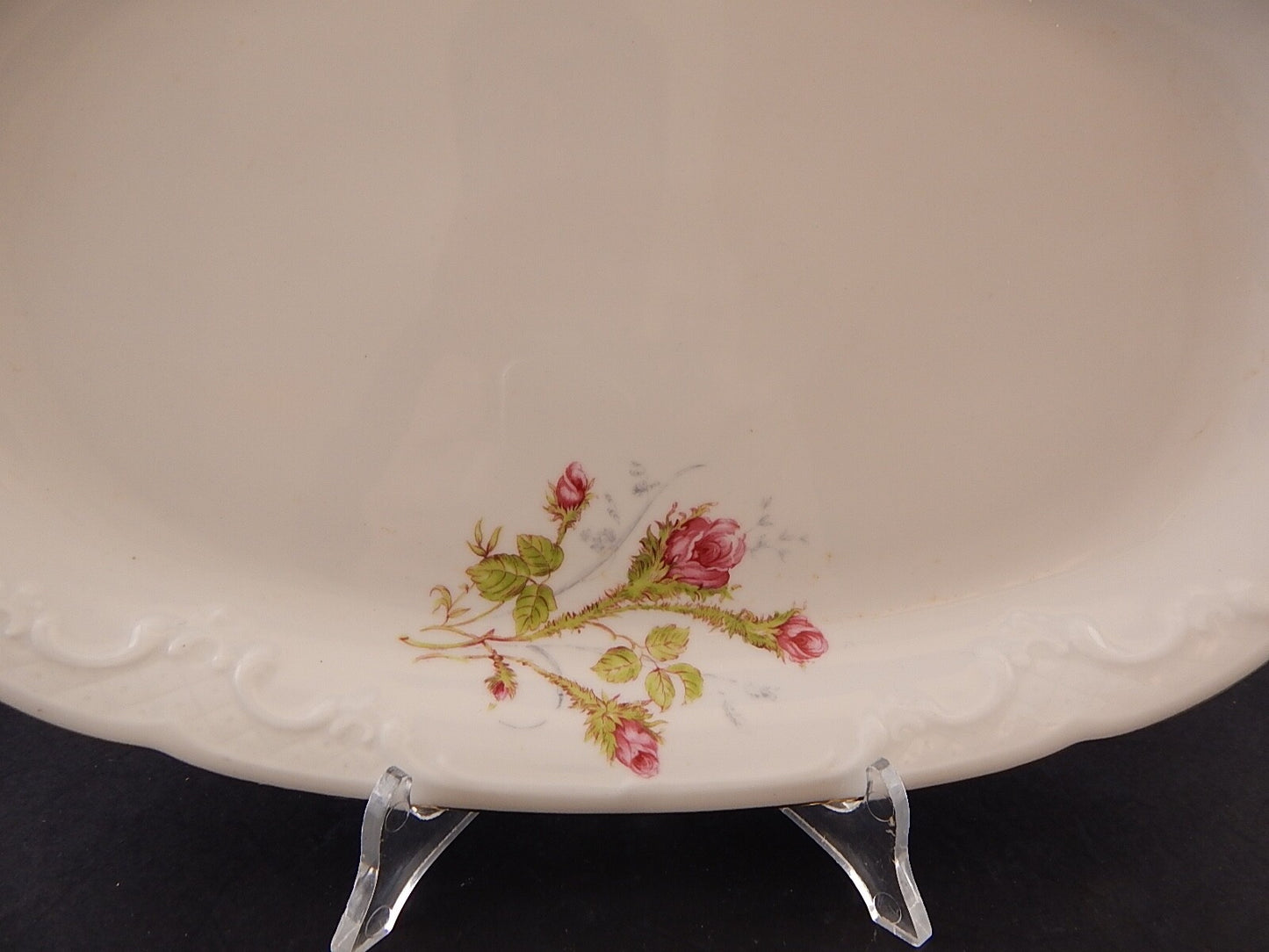 ROCAILLE RETRO' WINTERLING BAVARIA VASSOIO PIATTO OVALEPORCELLANA ROSA CANINA