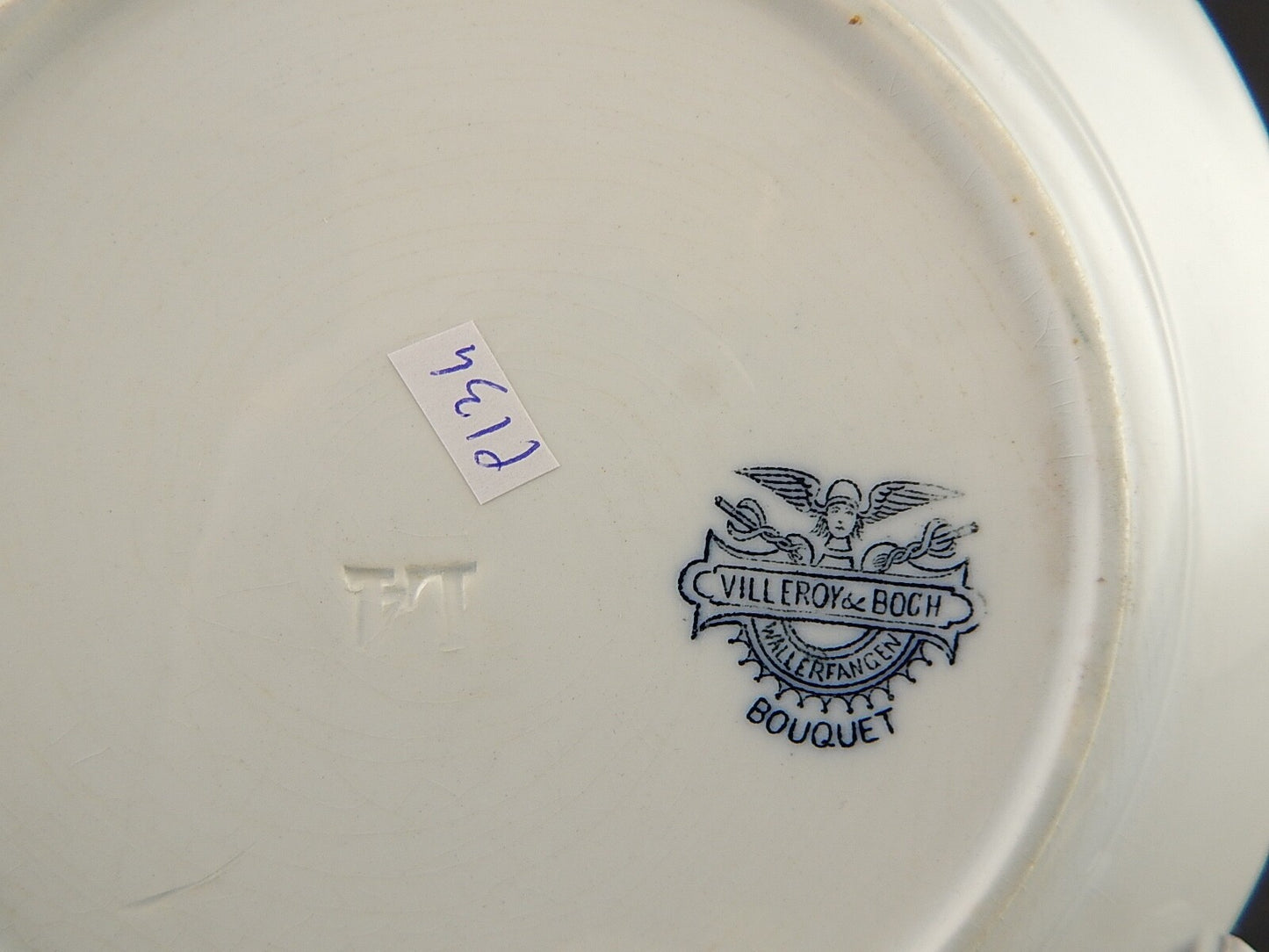 ANTICO ART NOUVEAU PIATTO PORCELLANA VILLEROY&BOCH FINE 1800 DECORO BOUQUET