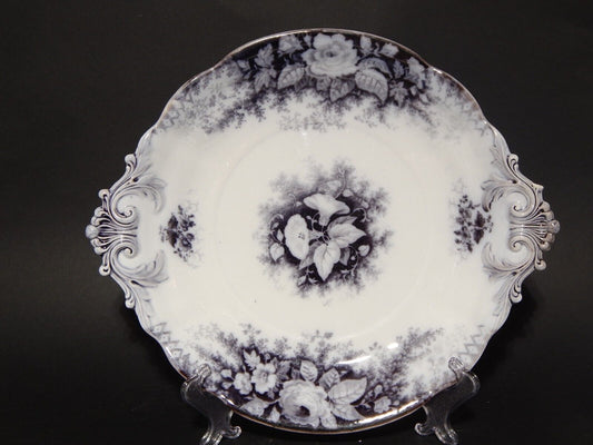 ANTICO RARO VASSOIO CERAMICA DISEGNO JARDINIERE VILLEROY & BOCH FINE '800