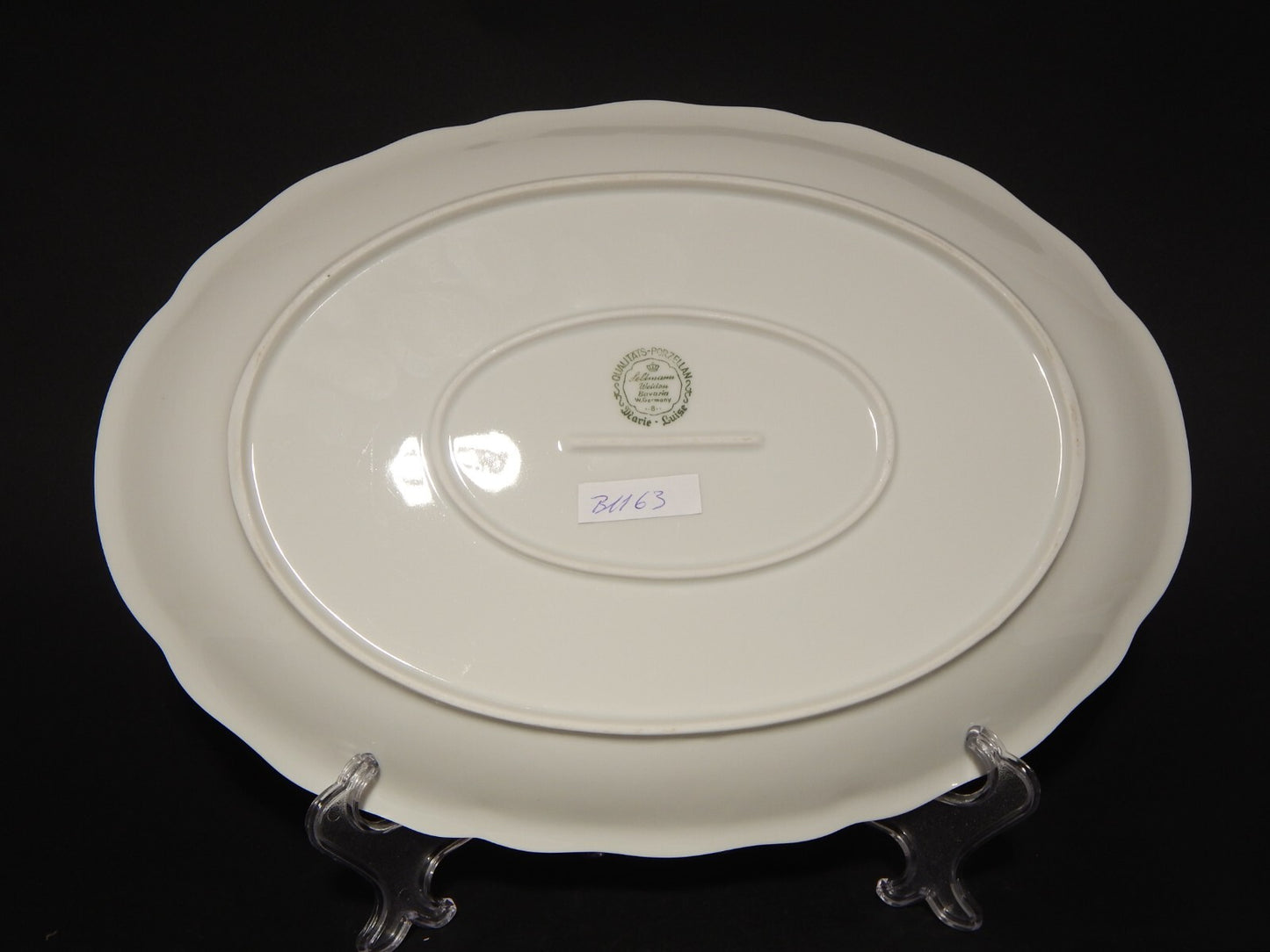 ANTICO VASSOIO OVALE PORCELLANA BIANCA SELTMANN WEIDEN BAVARIA MARIE LUISE