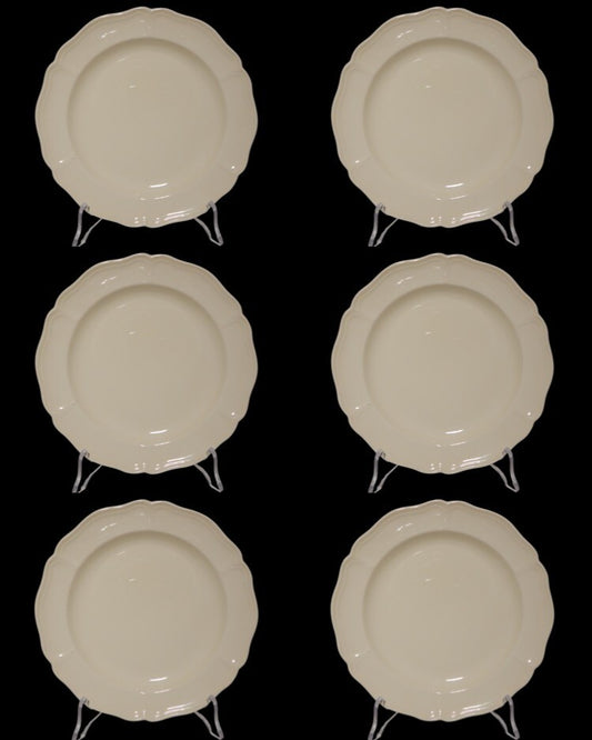 CERAMICA WEDGWOOD ETRURIA BARLASTON QUEENS SHAPE SERVIZIO 6 PIATTI DESSERT CM 21