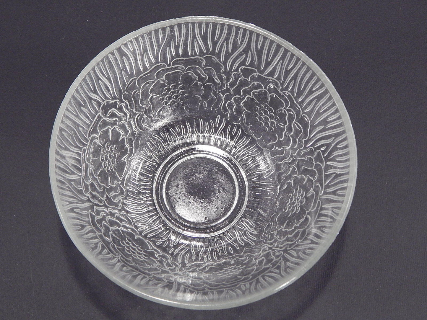 VINTAGE SET DA TAVOLA INSALATIERA O FRUTTIERA + 2 CIOTOLE VETRO STILE KOSTA BODA