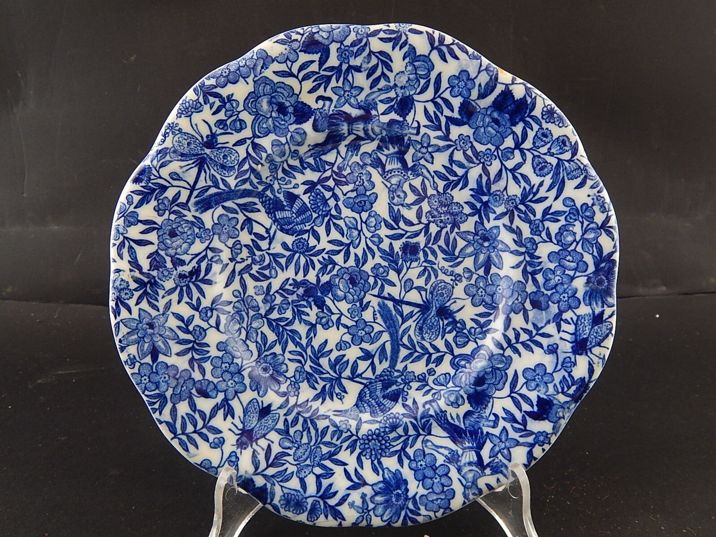 ANTICO RARO META' 800 PIATTO DECORATIVO CERAMICA EREDI IMODA TORINO STAMPA MANO