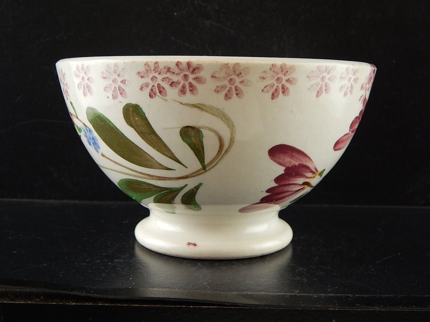 ARTE POVERA ANTICA SCODELLA FINE 800 CERAMICA MAIOLICA DECORO A MANO