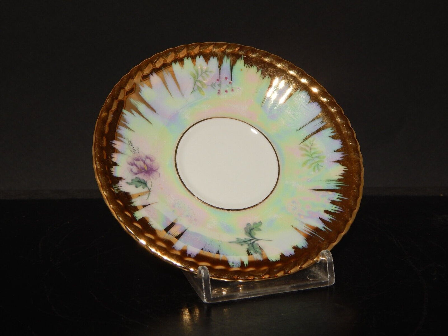 ANTICA RARA TAZZINA CAFFE' PORCELLANA BAVARIA RUDOLF WACHTER DECORO LUSTRO E ORO