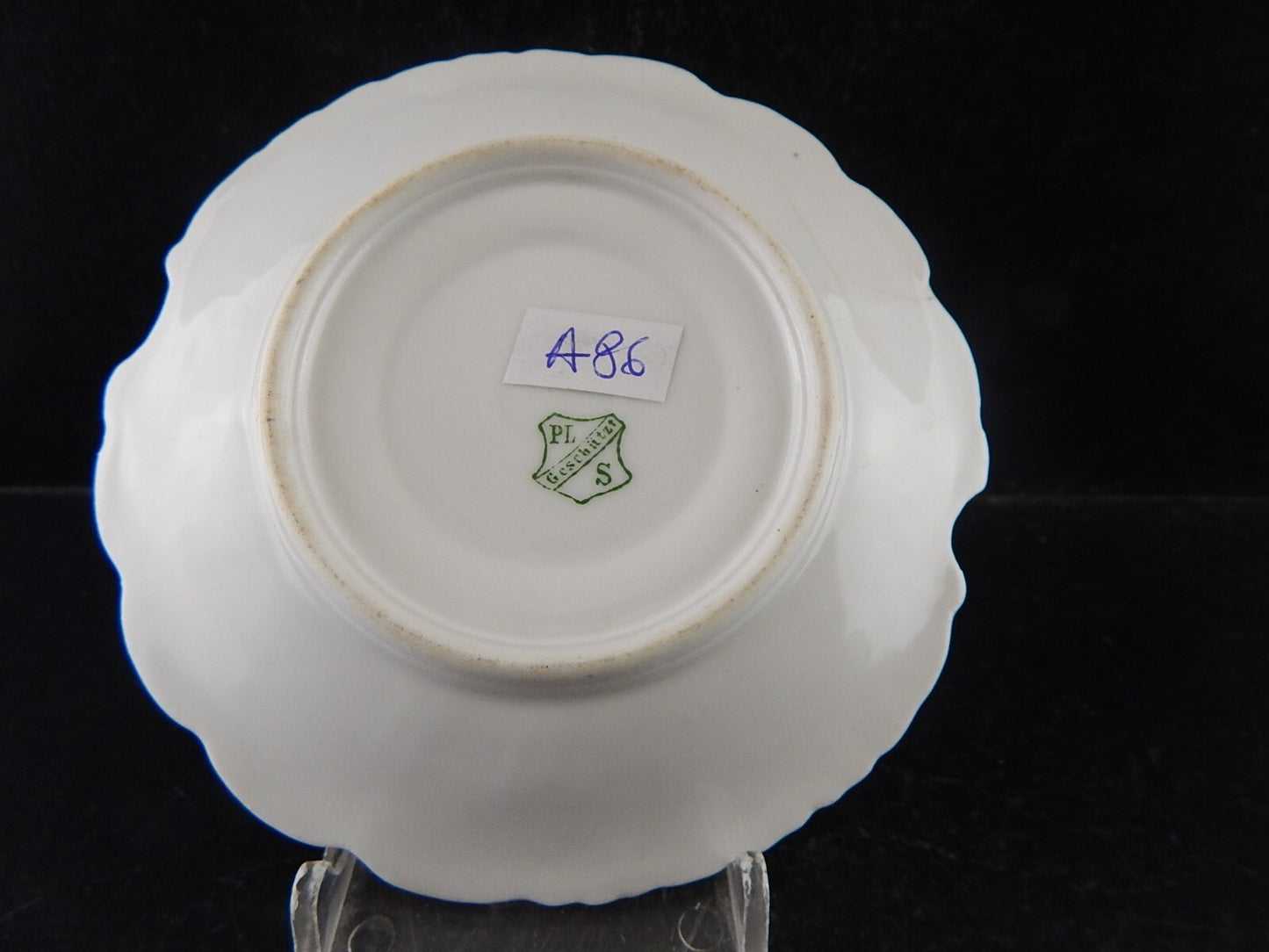 ANTICA PREZIOSA TAZZINA PORCELLANA BOEMA ART NOUVEAU PFEIFFER LOWENSTEIN A86