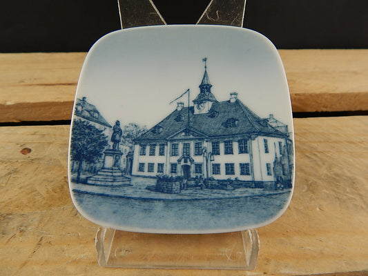 ROYAL COPENHAGEN BING&GRONDAHL PLAQUETTE PIATTINO PORCELLANA RAADHUSET RANDERS