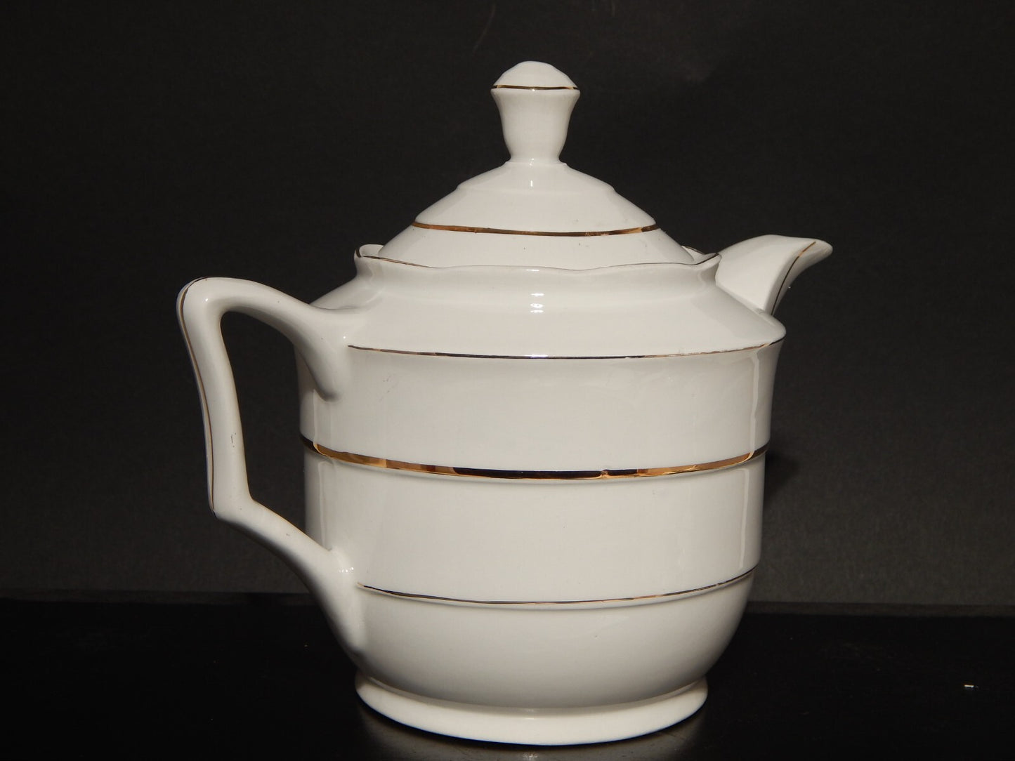 ANTICO ART DECO SET DA TE' TEIERA LATTIERA ZUCCHERIERA CERAMICA REVELLI LAVENO