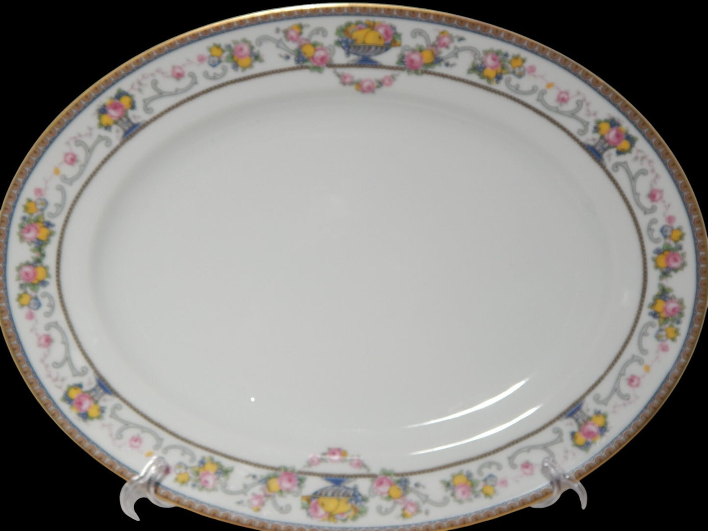 VINTAGE SERVIZIO TAVOLA PIATTI PORCELLANA ROSENTHAL CLASSIC ROSE GRECA FRUTTI