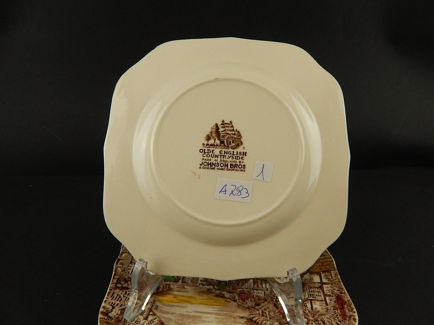 ANTICO SET 6 PIATTI DOLCE SEMI PORCELLANA JOHNSON BROS OLDE ENGLISH COUNTRYSIDE