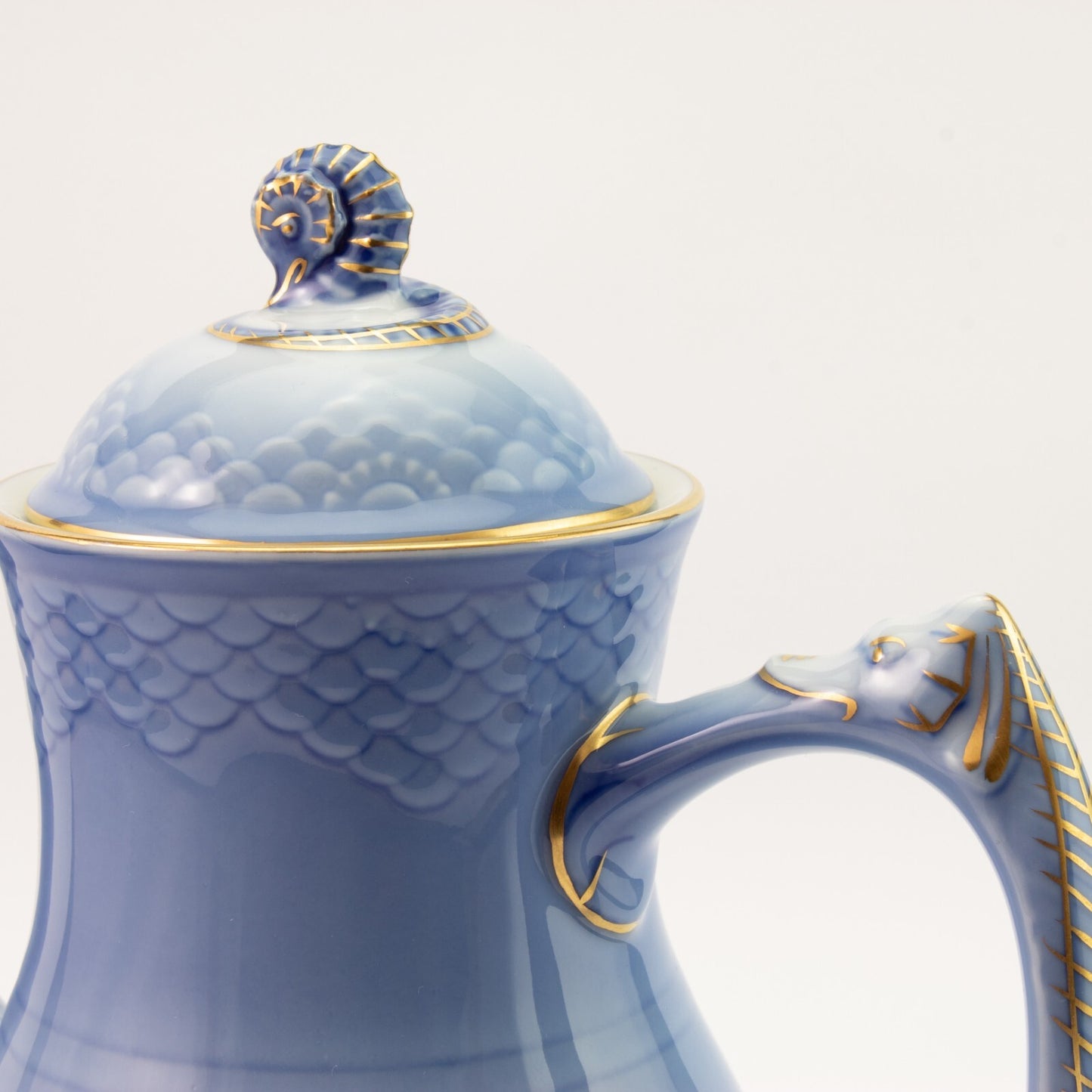 CAFFETTIERA PORCELLANA ORO ZECCHINO GABBIANI ROYAL COPENHAGEN BING&GRONDAHL 91A