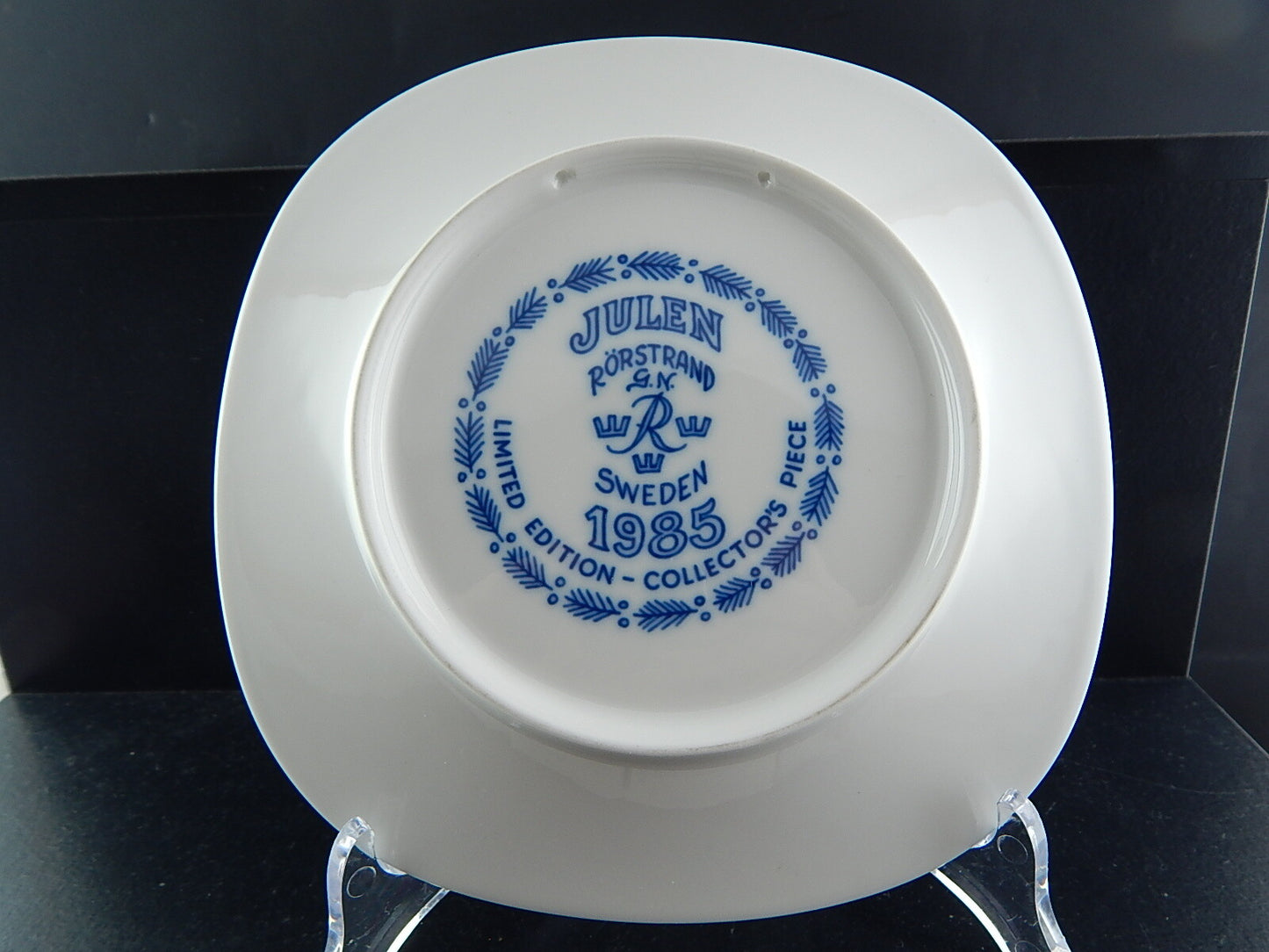 RORSTRAND PIATTO PORCELLANA NATALE 1985 PORCELAIN CHRISTMAS PLATE COLLEZIONE NEW