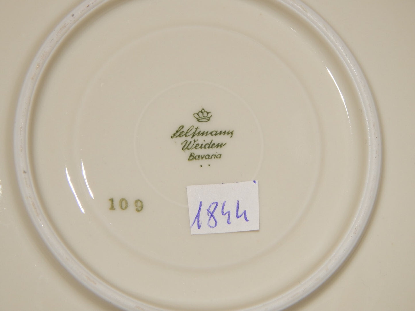 ANTICO SET 6 TAZZE BRODO STILE IMPERO PORCELLANA ORO BAVARIA SELTMANN WEIDEN