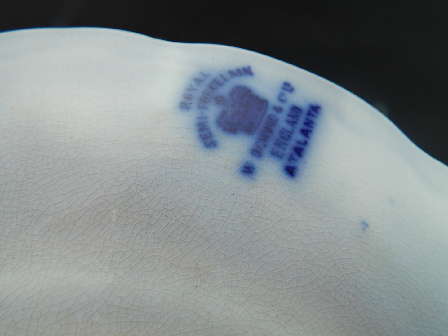 WEDGWOOD&CO ATALANTA PREZIOSO ANTICO PIATTO CM 23 SEMI-PORCELLANA DEL 1906 #1519