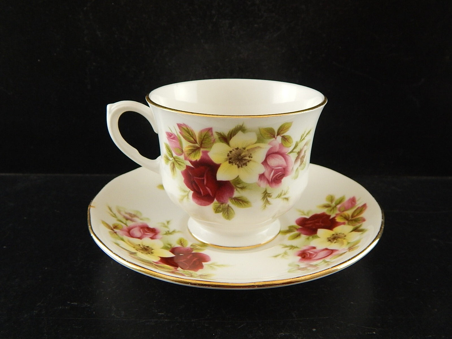 PREZIOSA PORCELLANA INGLESE RIDGWAY QUEEN ANNE TAZZA VINTAGE BONE CHINA A294