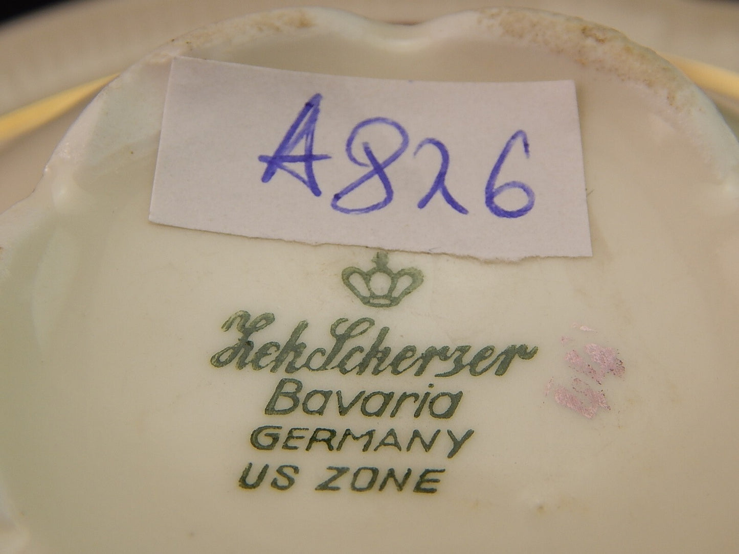 PREZIOSO ANTICO SERVIZIO TE' PORCELLANA ZEH SCHERZER BAVARIA DECORO ROSA FUCSIA