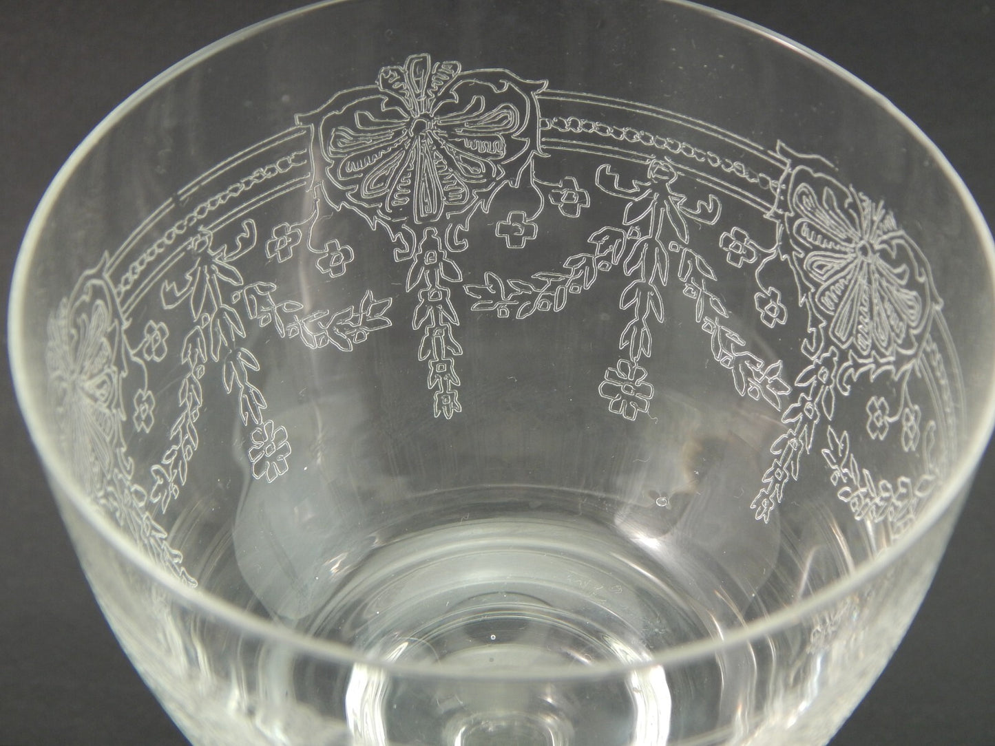 ANTICO LIBERTY SERVIZIO 20 CALICI VETRO SOFFIATO CRISTALLERIA VAL D'ELSA