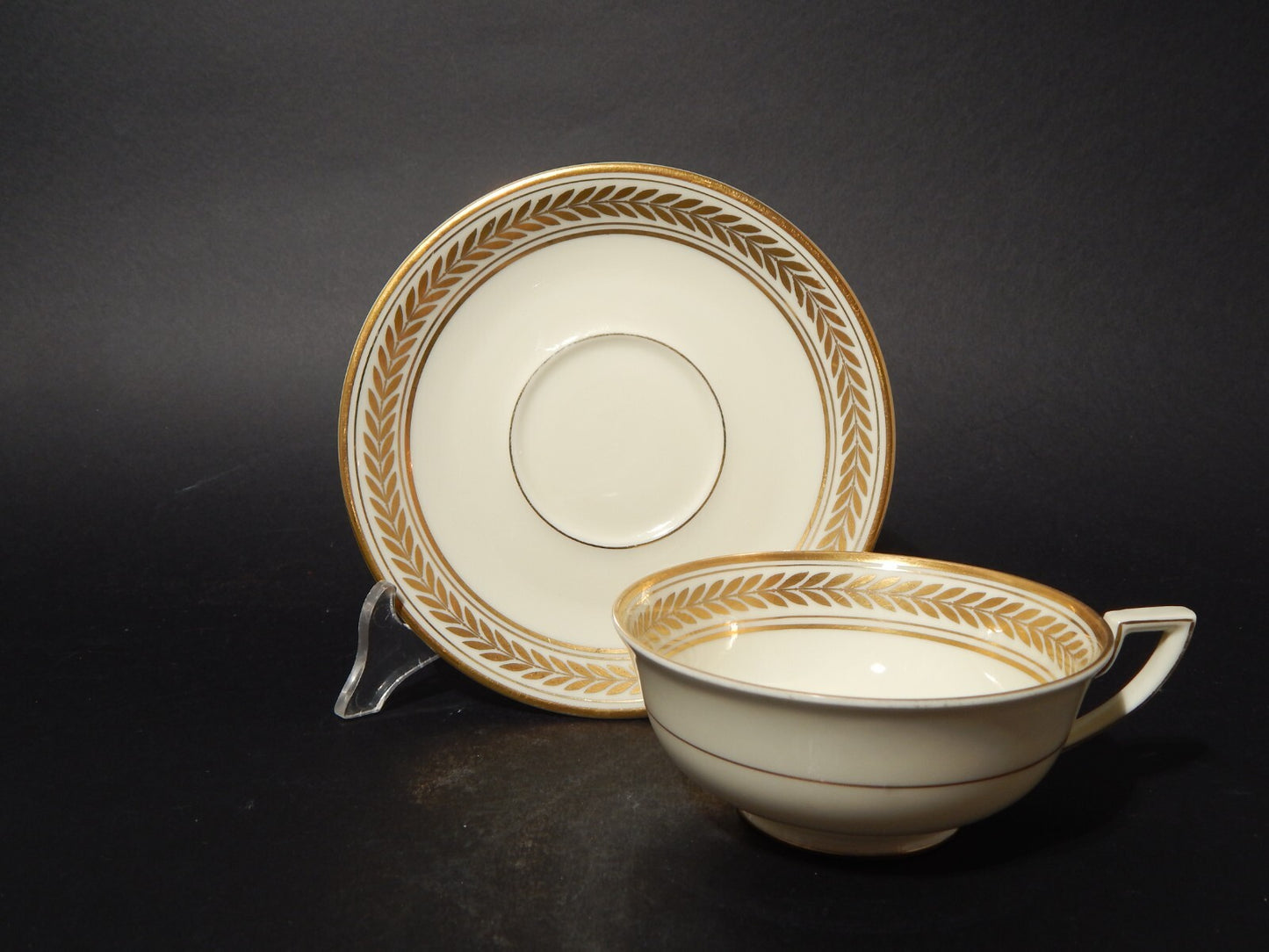 ANTICO SERVIZIO TE' PORCELLANA MODELLO IMPERO KONIGL.1794 ROYAL TETTAU