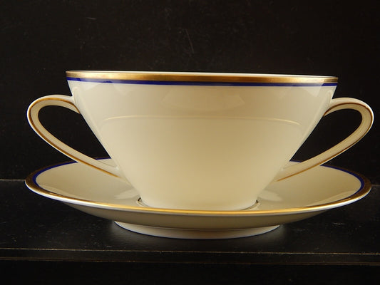 VINTAGE TAZZA DA BRODO STILE IMPERO PREZIOSA PORCELLANA JAEGER BAVARIA