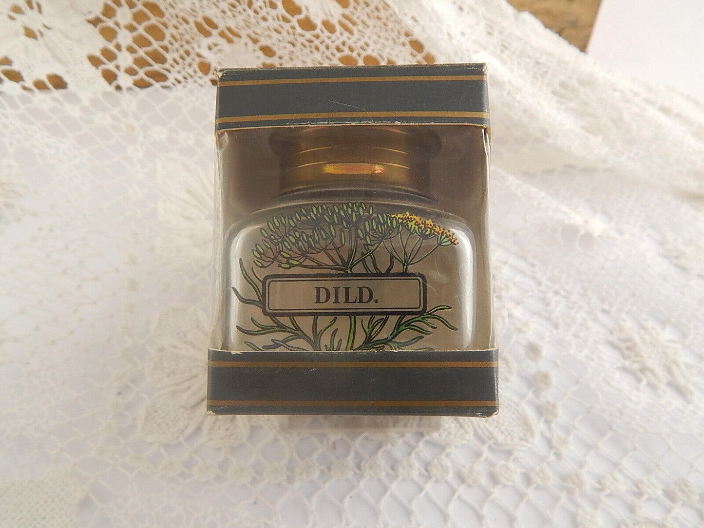 VINTAGE BOTTIGLIA VETRO SOFFIATO BARATTOLO SPEZIE O ERBE HOLMEGAARD DILD ANETO