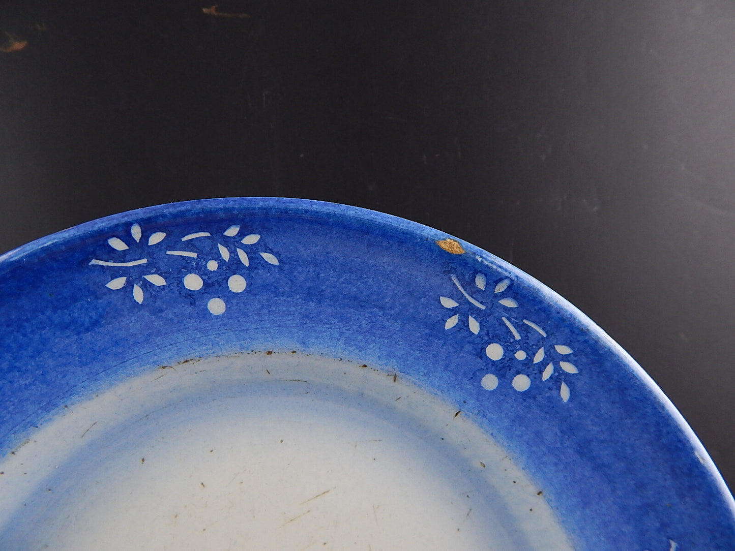 ANTICO ARTE POVERA INTROVABILE PIATTO CERAMICA FELICE MUSSO MONDOVI' 1877 CM 29