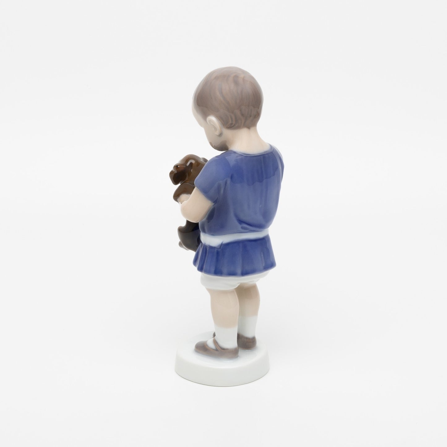 STATUINA PORCELLANA ROYAL COPENHAGEN BING&GRONDAHL "Ole con Cucciolo" CM 17x7