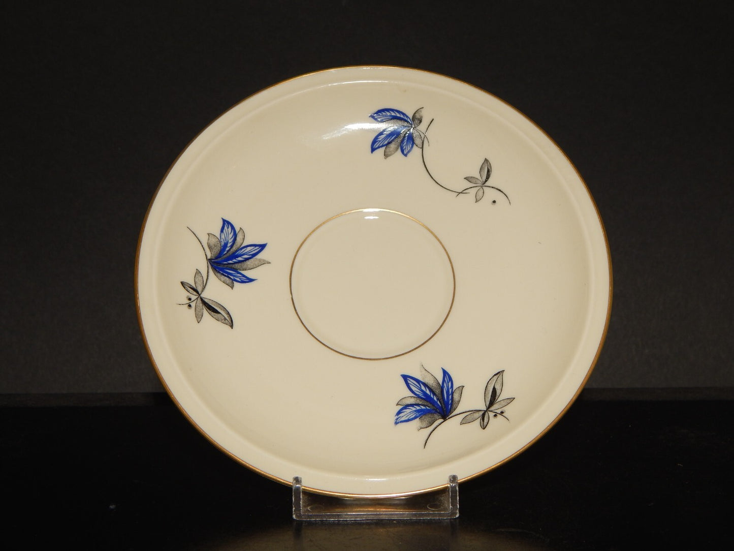 ANTICA PREZIOSA TAZZA TE' PORCELLANA ROSENTHAL WINIFRED FIORI BLU difetto