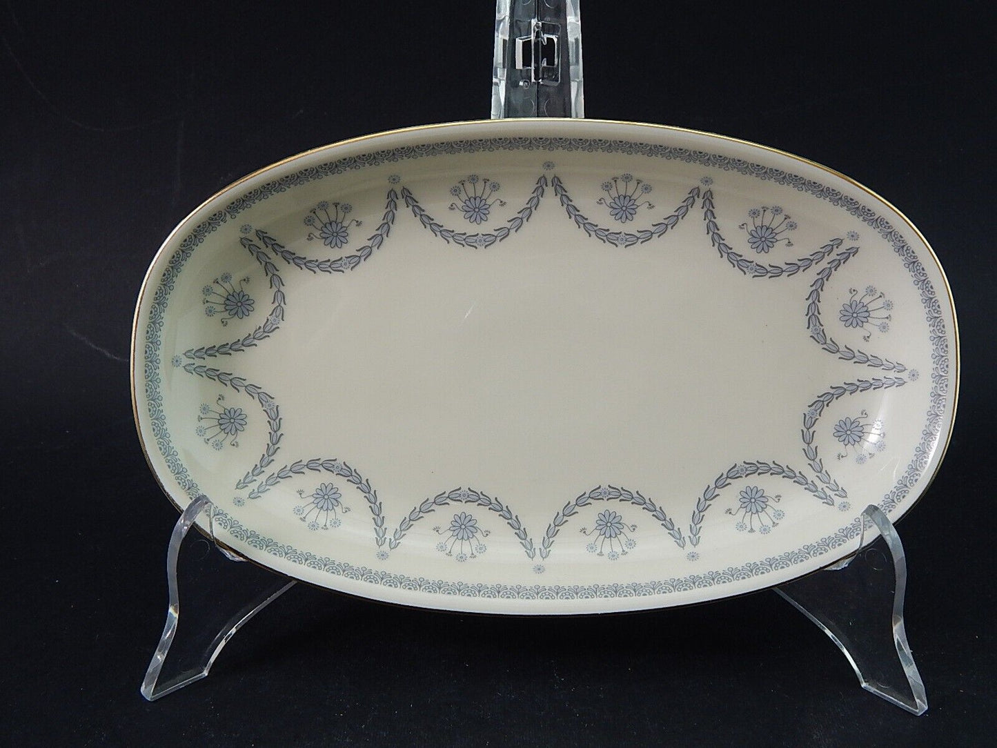 VINTAGE VASSOIO RAVIERA PORCELLANA AVORIO KRAUTHEIM BAVARIA STILE IMPERO