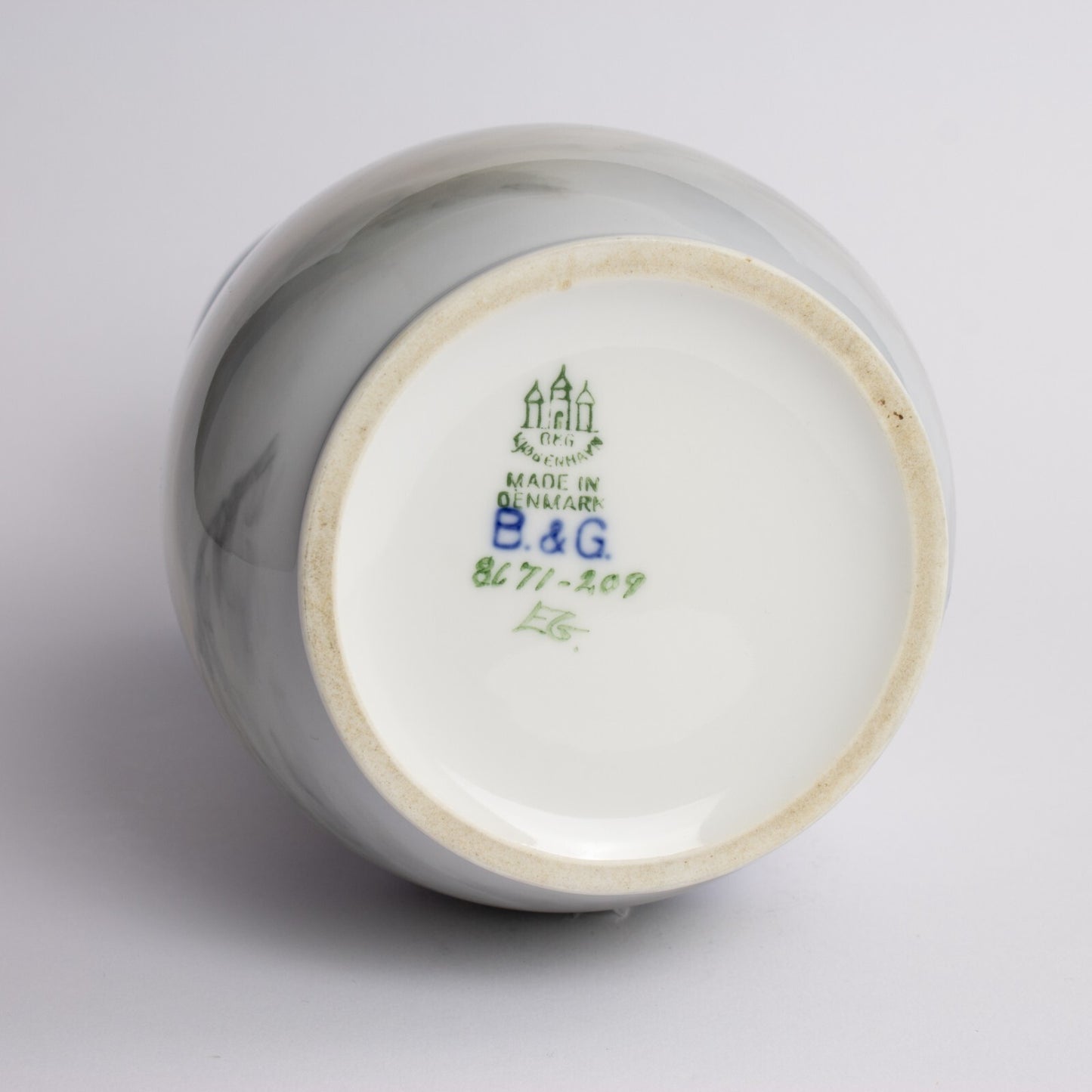VASO PORCELLANA ROYAL COPENHAGEN BING&GRONDAHL "Paesaggio di Campagna" 8671-209