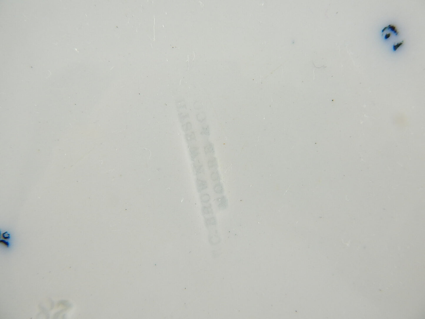 ANTICA AESTHETISM RAVIERA VASSOIO CERAMICA 1862 BROWN WESTHEAD MOORE & CO.