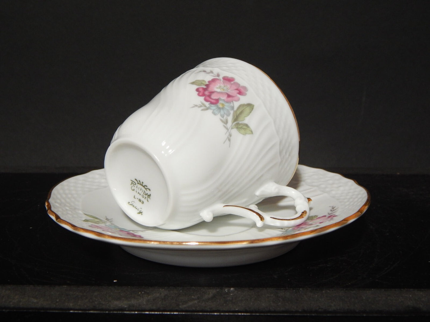 PREZIOSO RICHARD GINORI SERVIZIO CAFFE' PORCELLANA MODELLO VECCHIO GINORI FIORI