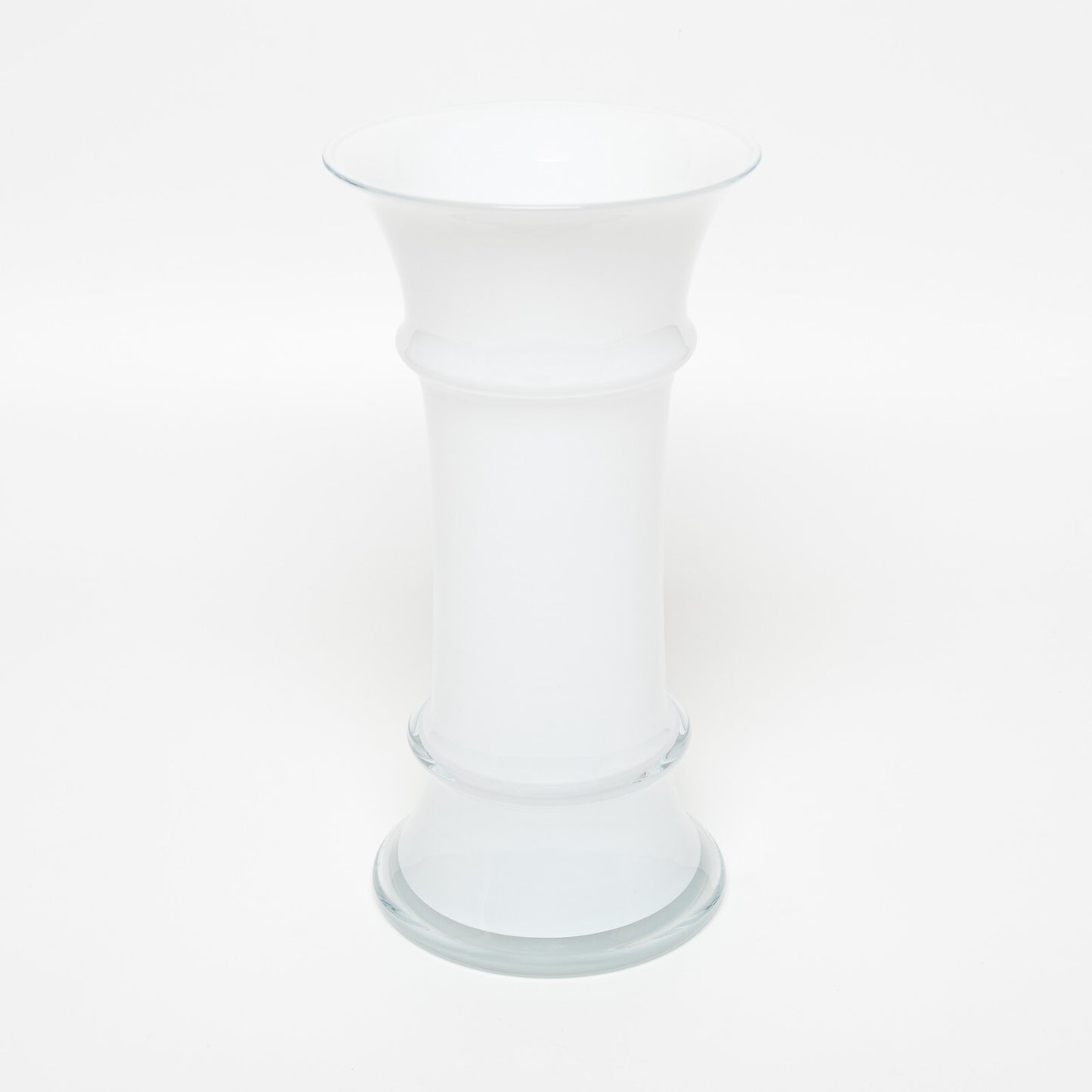 VASO VETRO SOFFIATO OPALINO BIANCO HOLMEGARD MB MICHAEL BANG CM 23