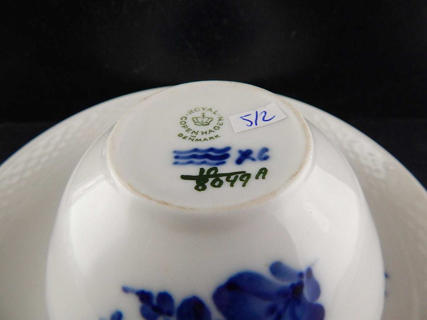 ROYAL COPENHAGEN PORCELLANA BLUE FLOWER CUP CIOTOLA SCODELLA DIPINTA MANO #2