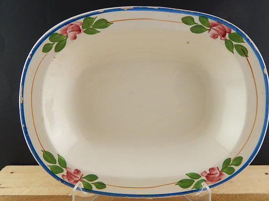 ANTICO CENTROTAVOLA FRUTTIERA CERAMICA BELTRANDI FAIENCE EXTRA MONDOVI' FINE 800