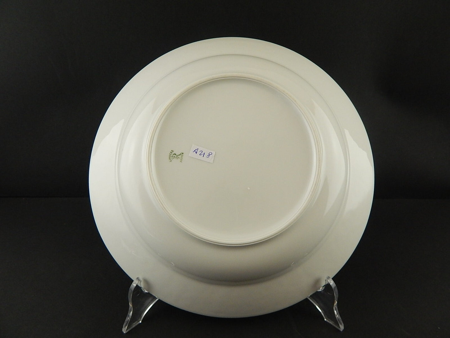 PIATTO PORTATA FONDO LIMOGES RAYNAUD PORCELLANA BIANCA MODELLO WASHINGTON