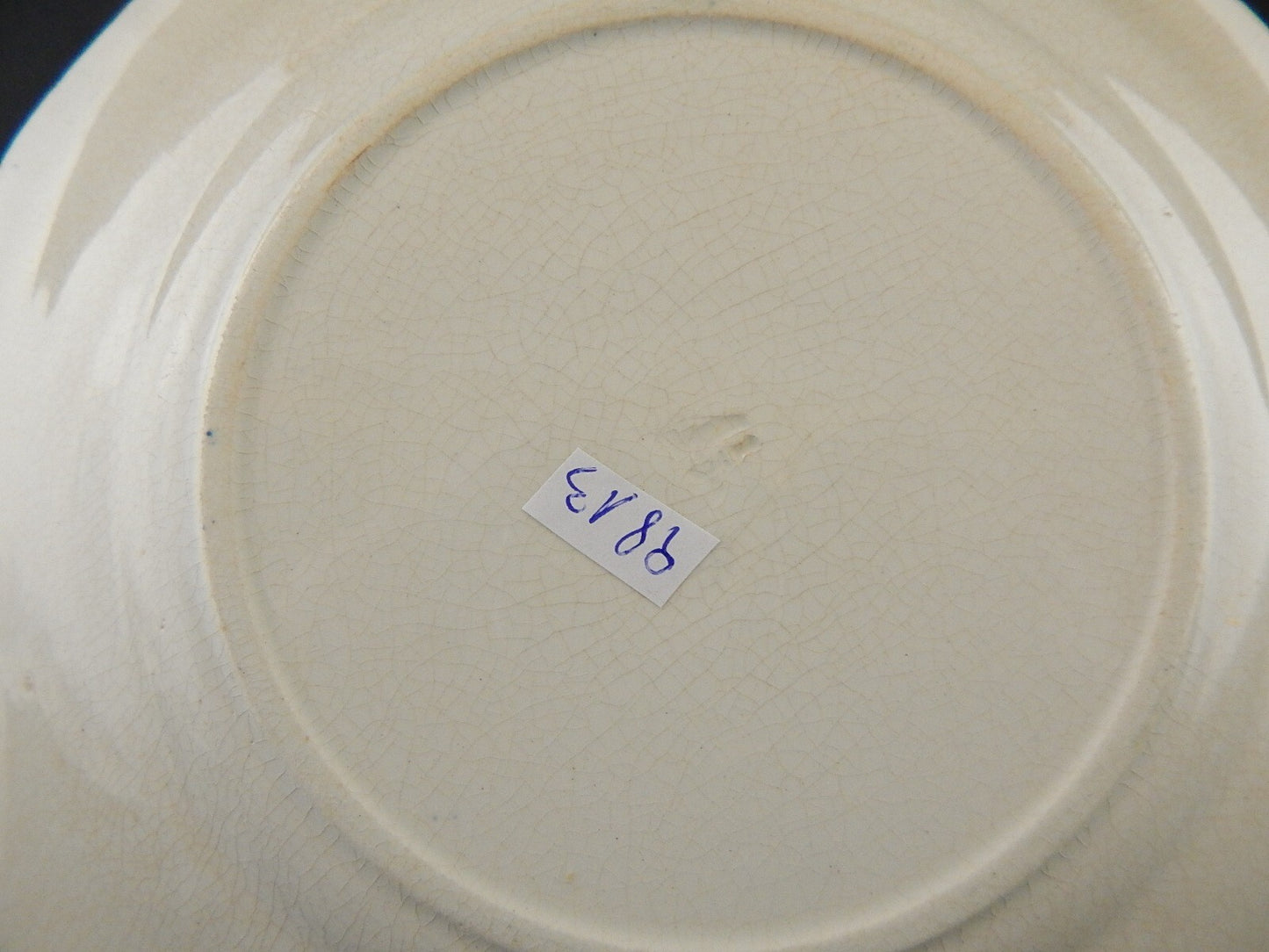 ANTICO PIATTO UMORISTICO CERAMICA FRANCESE SECONDA META' 800 IL CACCIATORE #9813