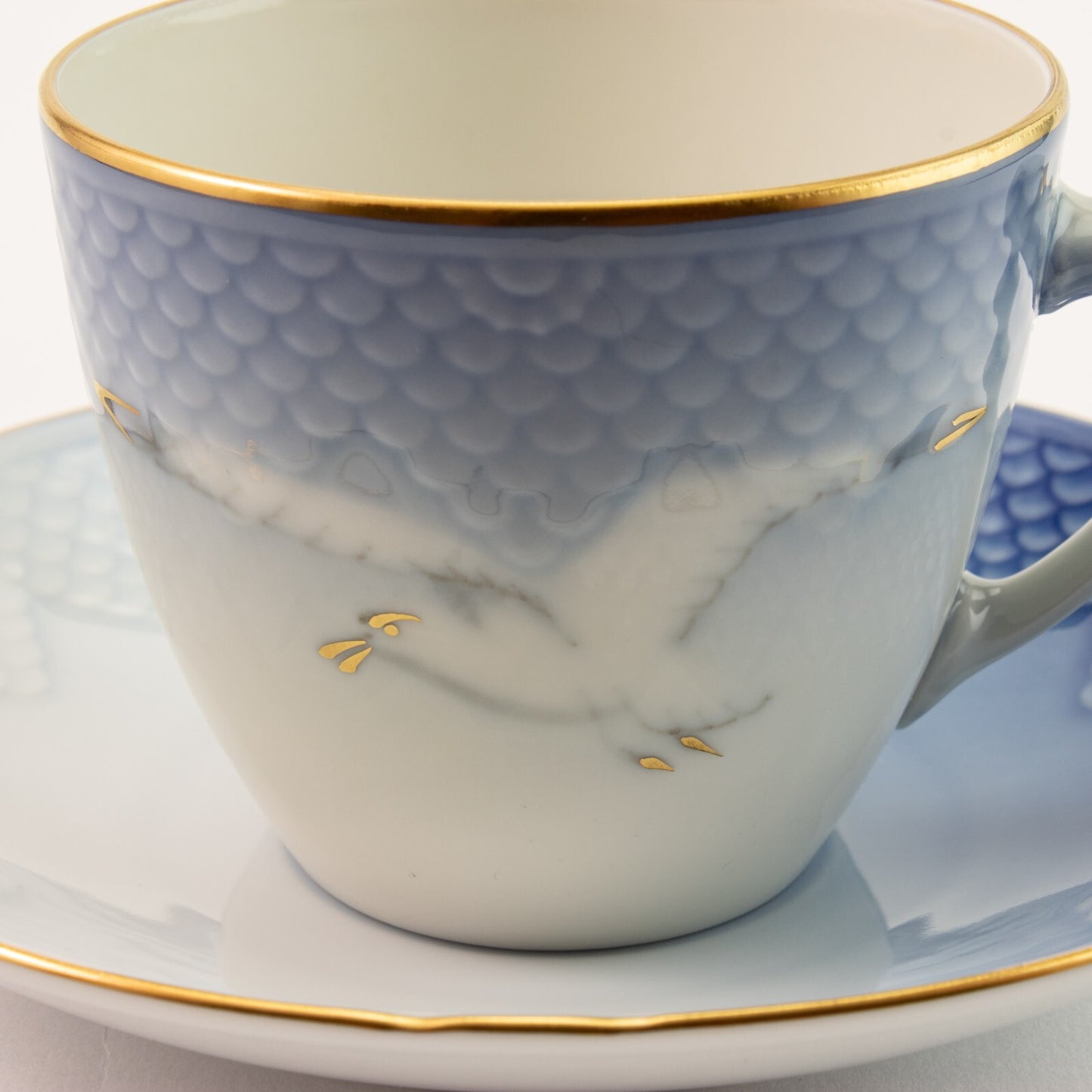 TAZZA DA CAFFE' IN PORCELLANA E ORO ZECCHINO GABBIANI ROYAL COPENHAGEN 072