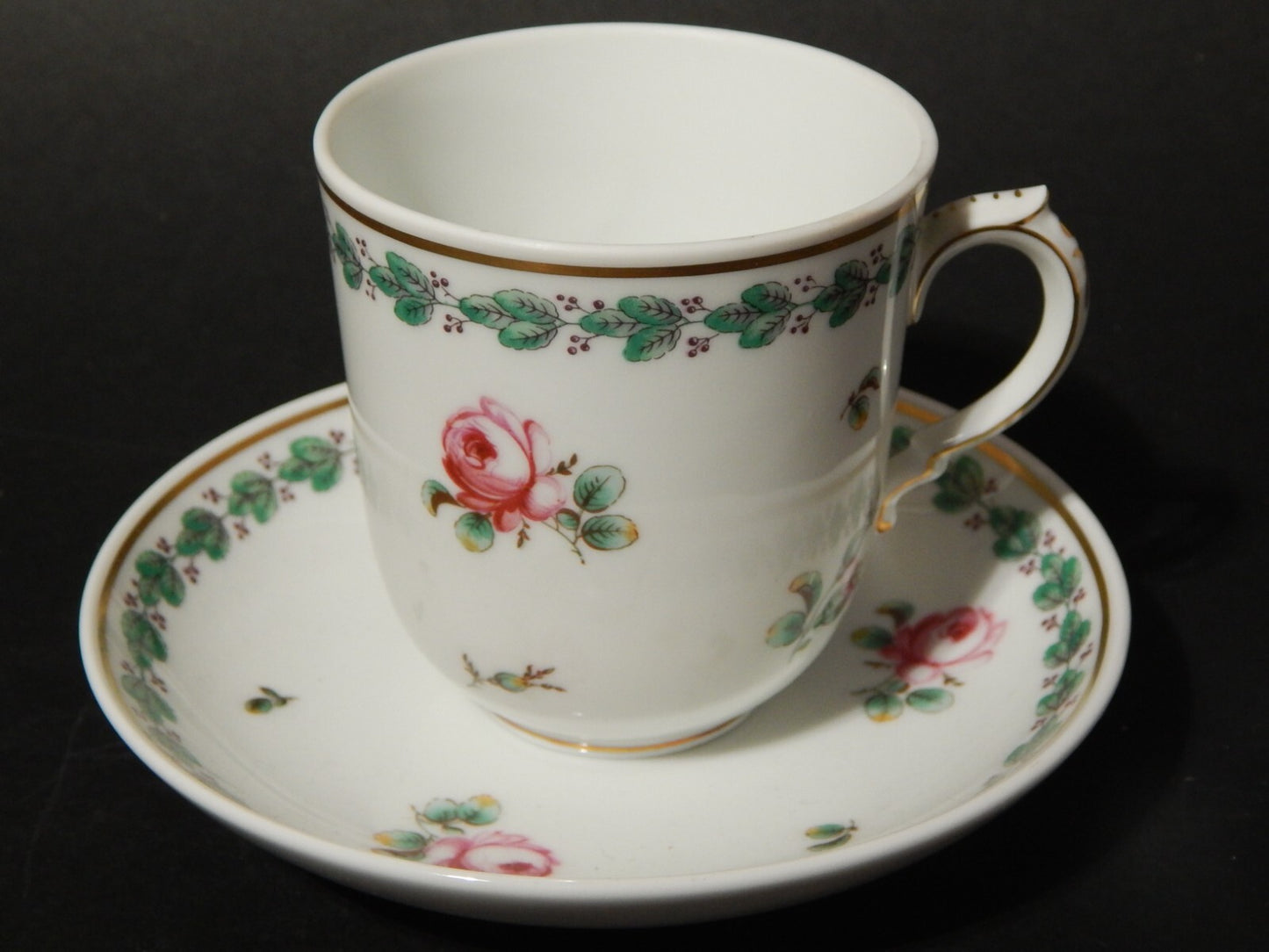 PREZIOSA RICHARD GINORI PITTORIA TAZZA CIOCCOLATA PORCELLANA DECORO FLOREALE