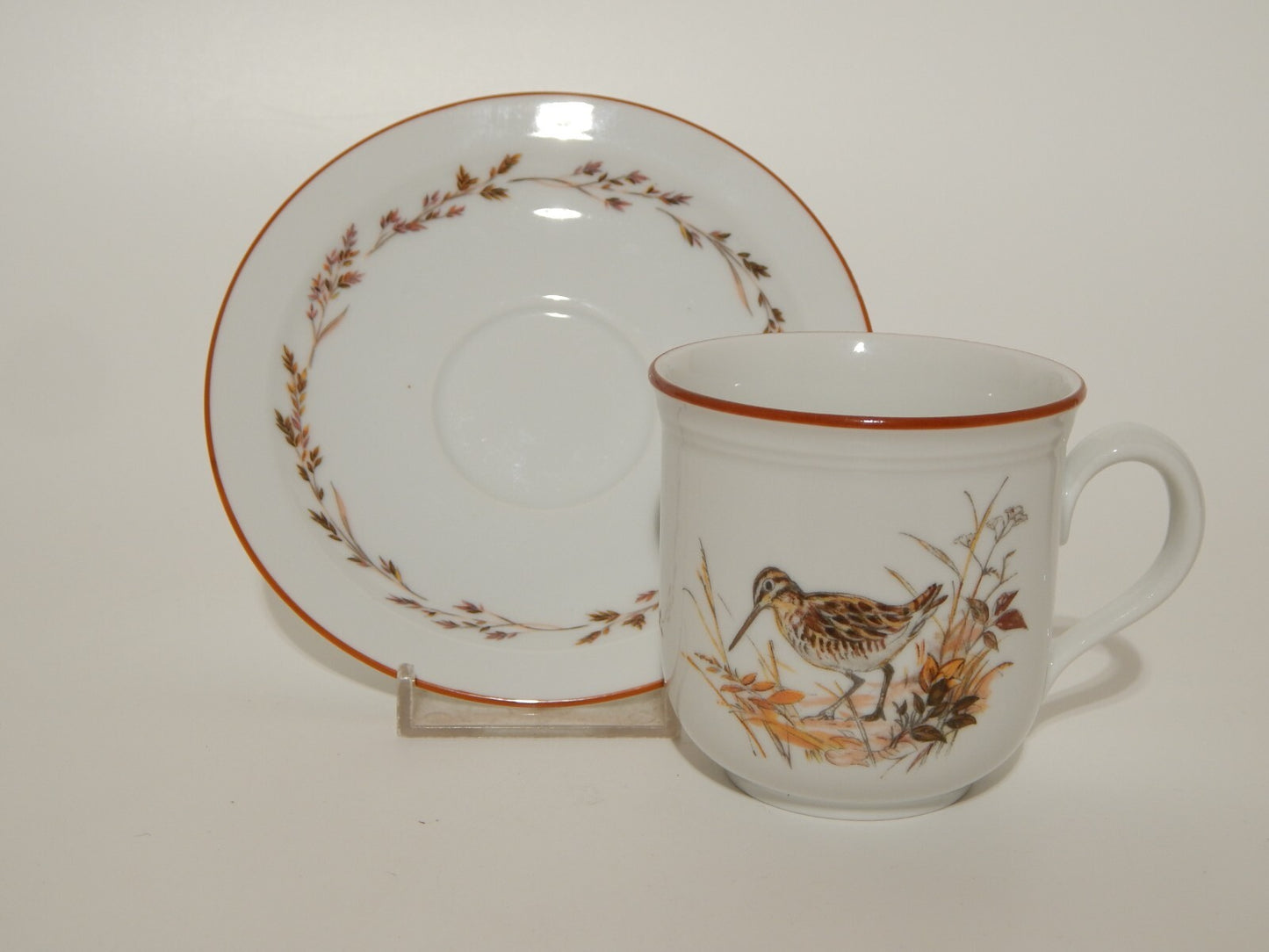 VINTAGE TAZZA TE' CAFFE' PORCELLANA SELTMANN WEIDEN IMERCO MADS STAGE BECCACCIA