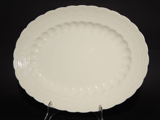 ANTICO VASSOIO PIATTO OVALE INGLESE SEMI-PORCELLANA COPELAND SPODE'S JEWEL 1926