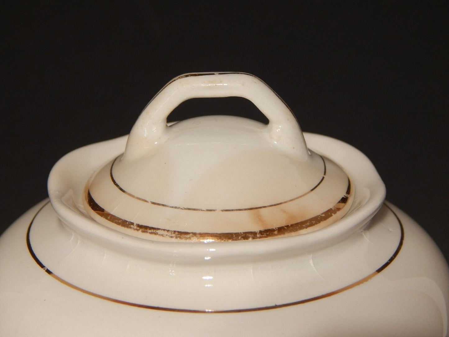 MODERNARIATO ZUCCHERIERA SOCIETA' CERAMICA ITALIANA LAVENO DECORO FIORI DI PESCO