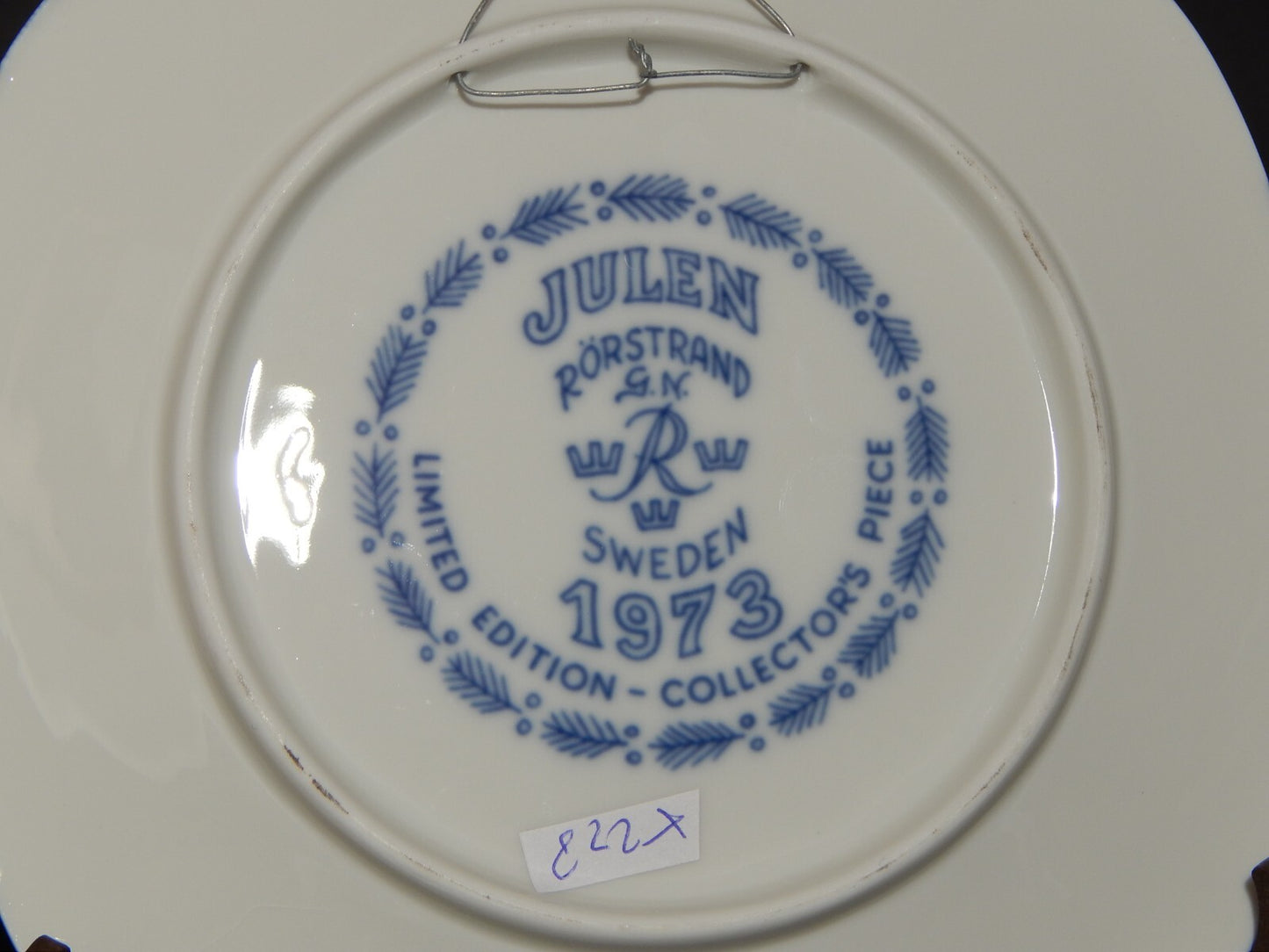 RORSTRAND PIATTO PORCELLANA NATALE 1973 PORCELAIN CHRISTMAS PLATE COLLEZIONE